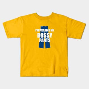 I'm Wearing My Bossy Pants Funny Sarcastic Kids T-Shirt